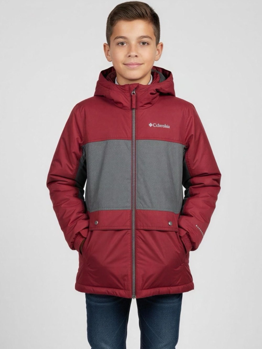 Columbia Porteau Cove Kid Hooded Puffer Jacket Size M
